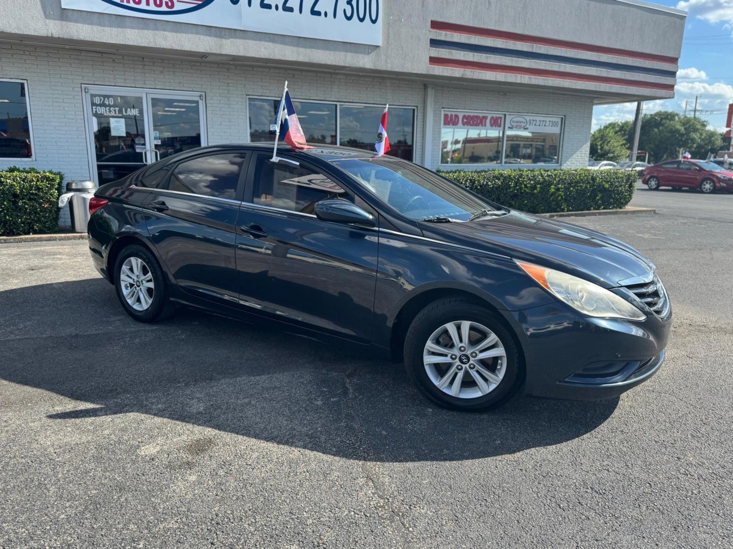 2012 BLUE HYUNDAI SONATA GLS GLS (5NPEB4AC4CH) with an 2.4L L4 DOHC 16V engine, Automatic transmission, located at 10740 Forest Lane, Dallas, TX, 75243, (972) 272-7300, 32.908588, -96.701813 - Photo#1