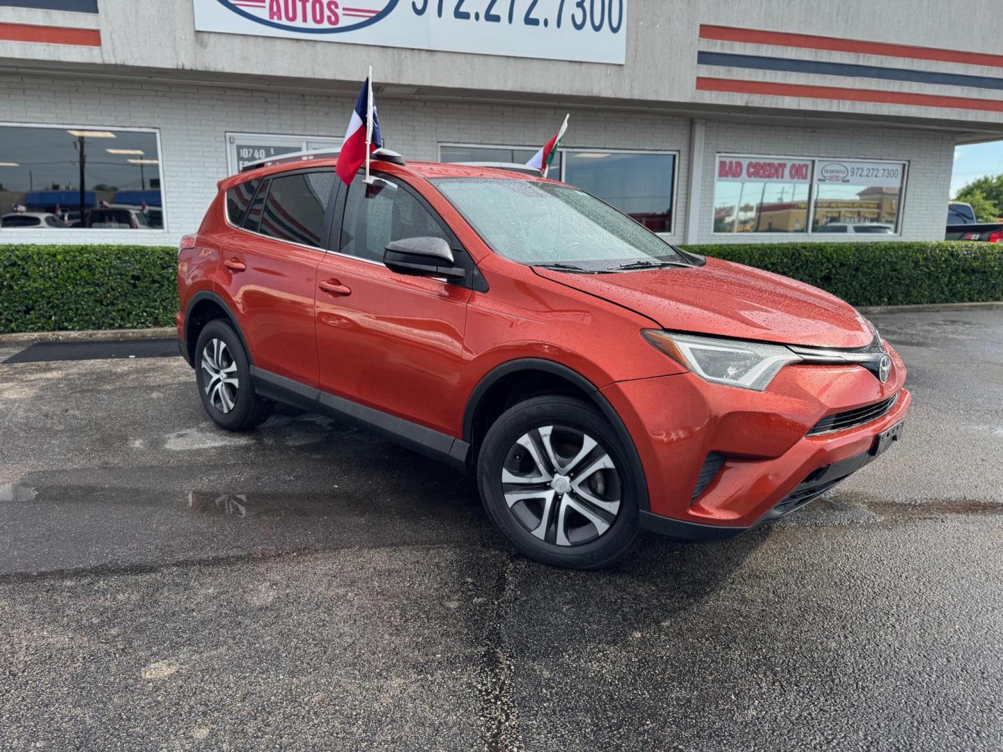 2016 ORANGE TOYOTA RAV4 LE (2T3ZFREVXGW) , located at 10740 Forest Lane, Dallas, TX, 75243, (972) 272-7300, 32.908588, -96.701813 - Photo#1