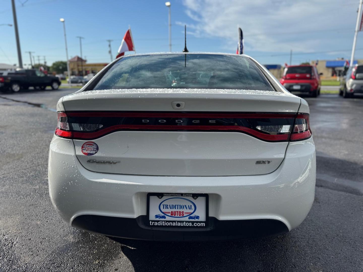2013 WHITE DODGE DART SXT (1C3CDFBA7DD) , located at 10740 Forest Lane, Dallas, TX, 75243, (972) 272-7300, 32.908588, -96.701813 - Photo#3