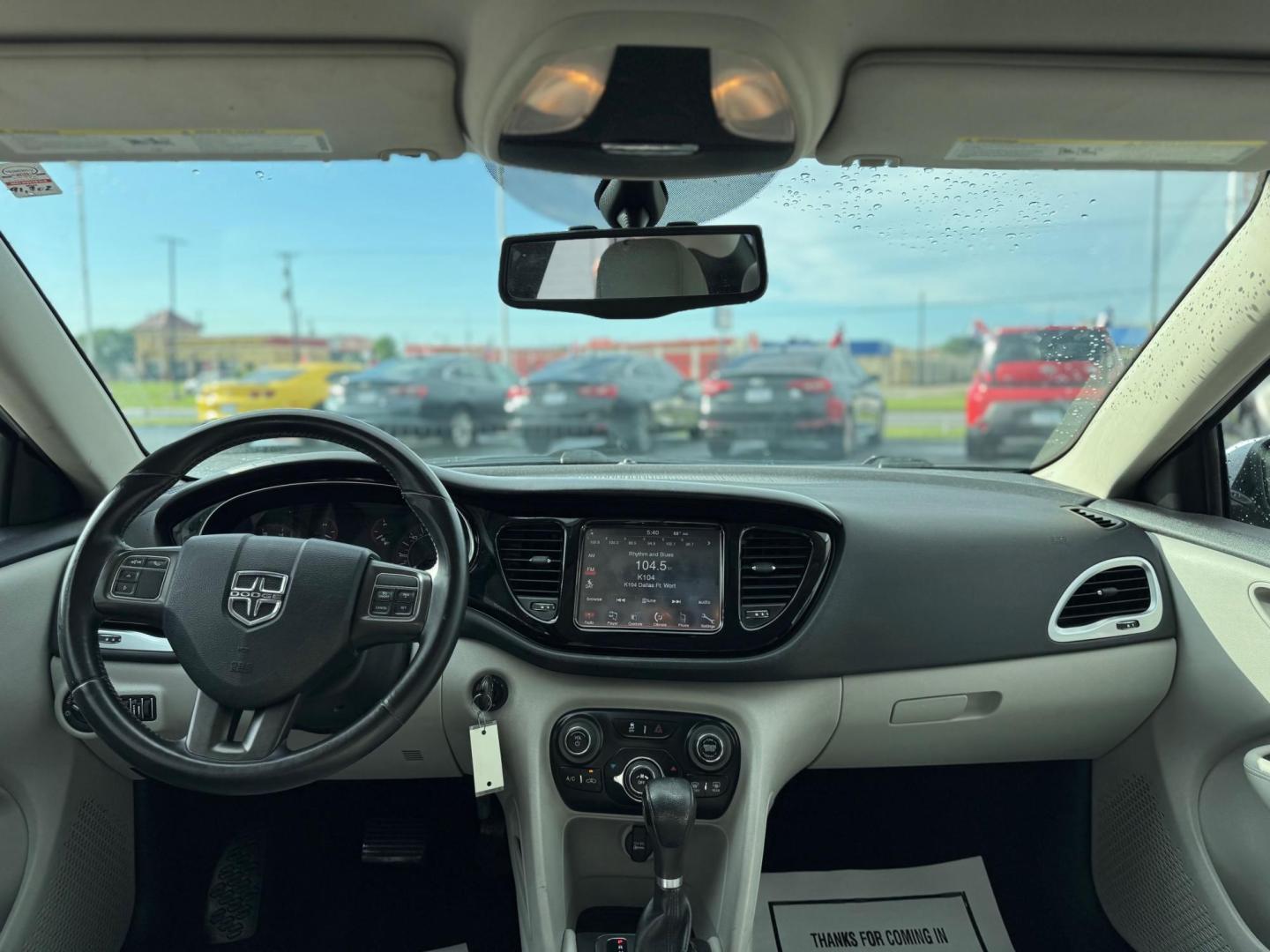 2013 WHITE DODGE DART SXT (1C3CDFBA7DD) , located at 10740 Forest Lane, Dallas, TX, 75243, (972) 272-7300, 32.908588, -96.701813 - Photo#5
