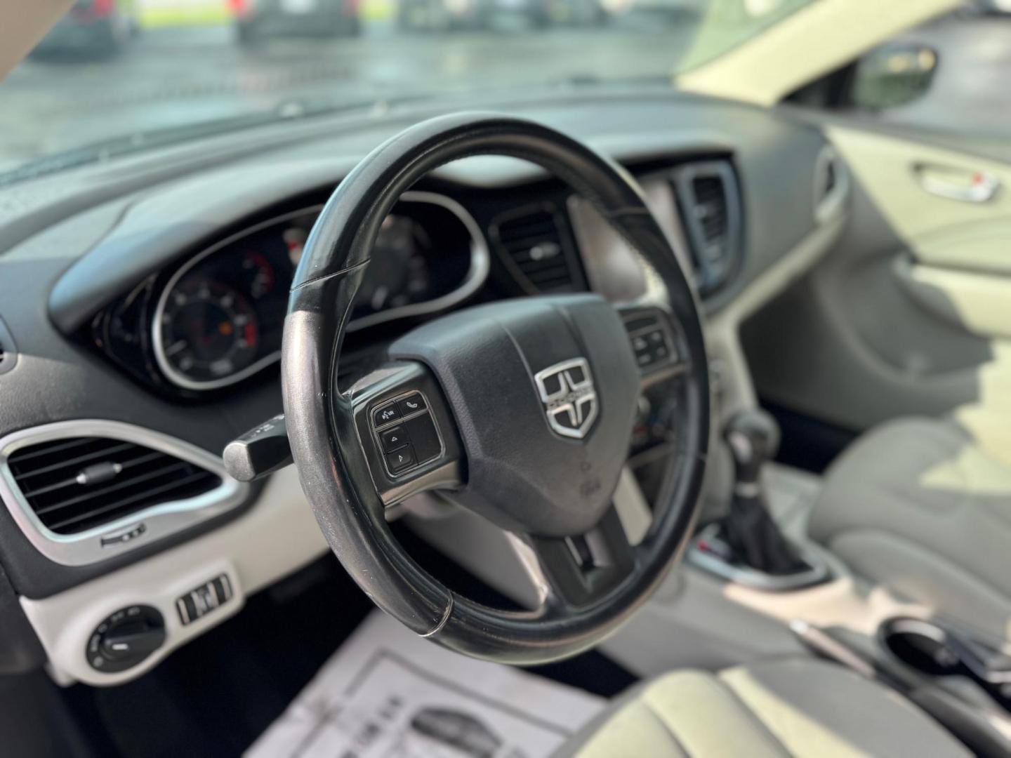 2013 WHITE DODGE DART SXT (1C3CDFBA7DD) , located at 10740 Forest Lane, Dallas, TX, 75243, (972) 272-7300, 32.908588, -96.701813 - Photo#6