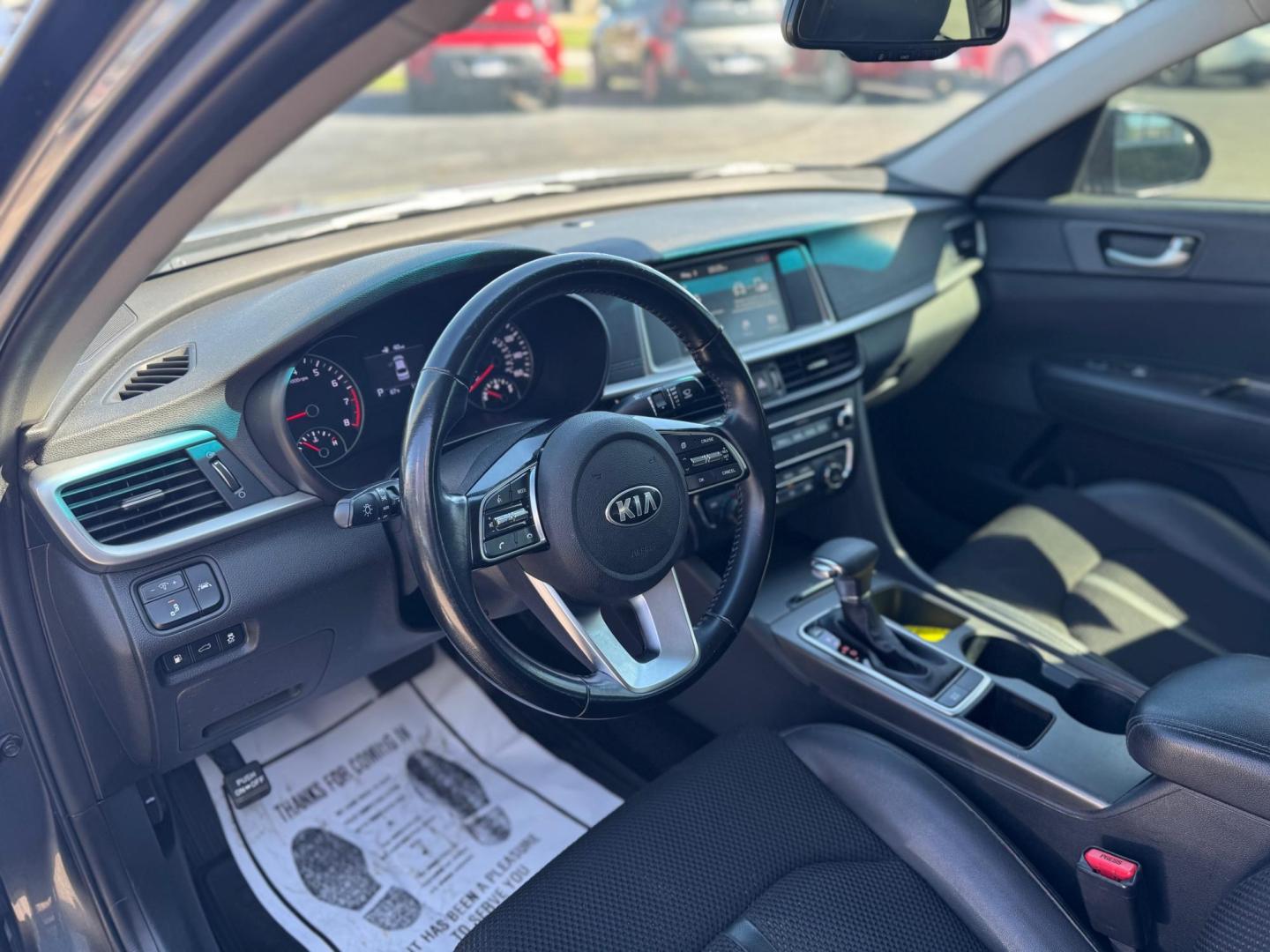 2019 GRAY KIA OPTIMA LX; S (5XXGT4L31KG) , located at 10740 Forest Lane, Dallas, TX, 75243, (972) 272-7300, 32.908588, -96.701813 - Photo#8