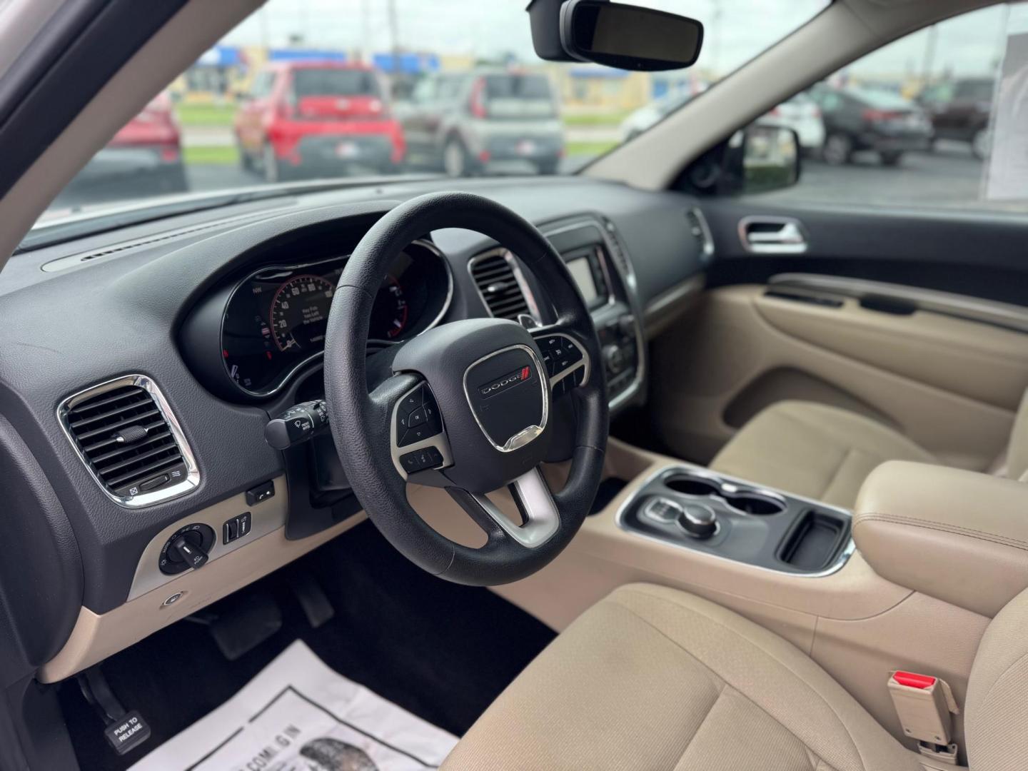 2017 WHITE DODGE DURANGO SXT (1C4RDHAG9HC) , located at 10740 Forest Lane, Dallas, TX, 75243, (972) 272-7300, 32.908588, -96.701813 - Photo#9