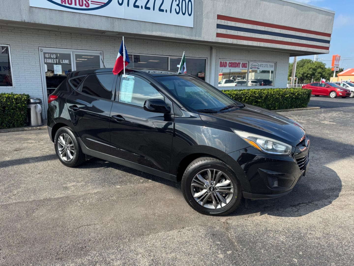 2015 BLACK HYUNDAI TUCSON GLS (KM8JT3AF5FU) , located at 10740 Forest Lane, Dallas, TX, 75243, (972) 272-7300, 32.908588, -96.701813 - Photo#1
