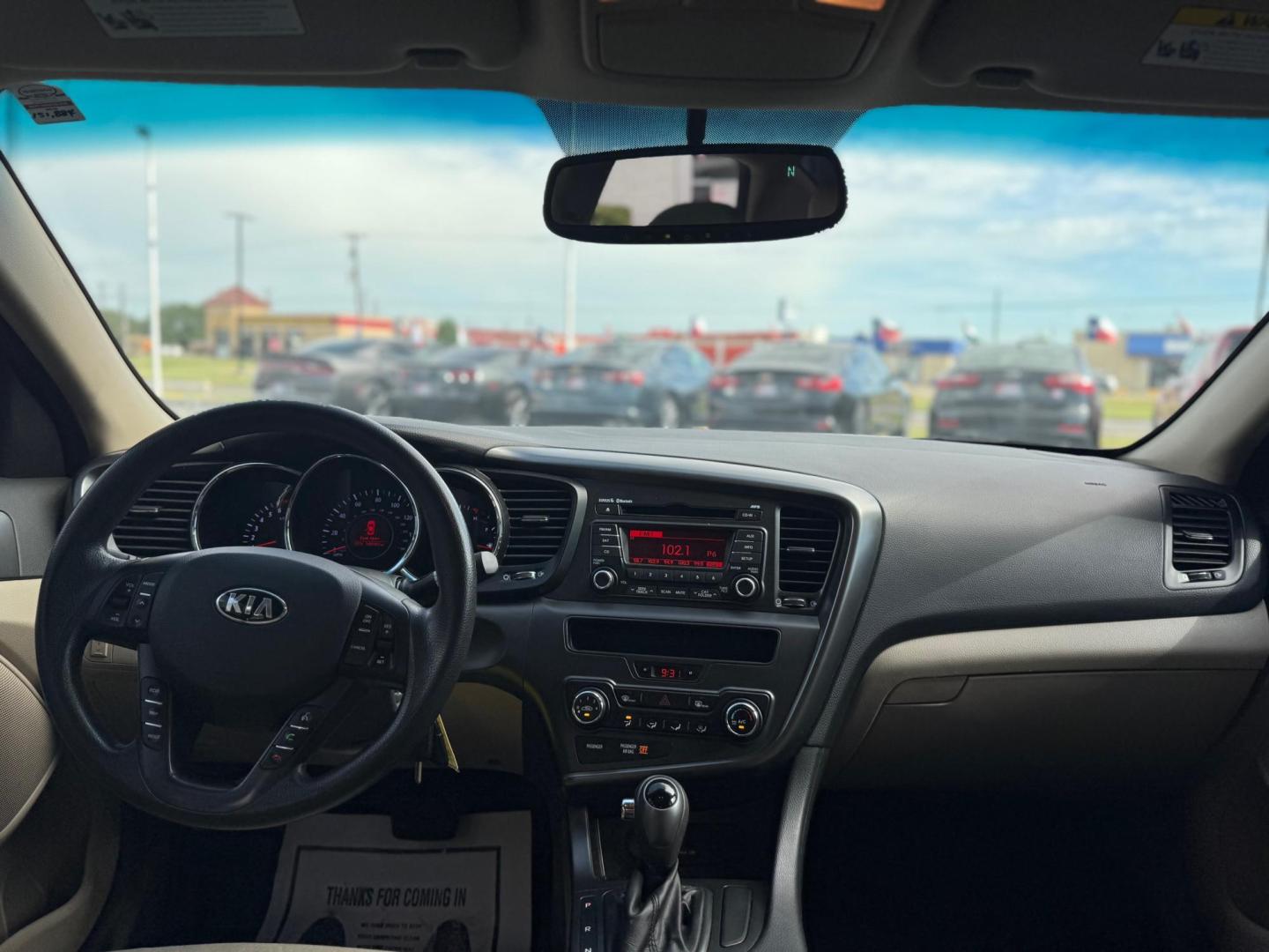 2013 WHITE KIA OPTIMA LX (KNAGM4A77D5) , located at 10740 Forest Lane, Dallas, TX, 75243, (972) 272-7300, 32.908588, -96.701813 - Photo#6