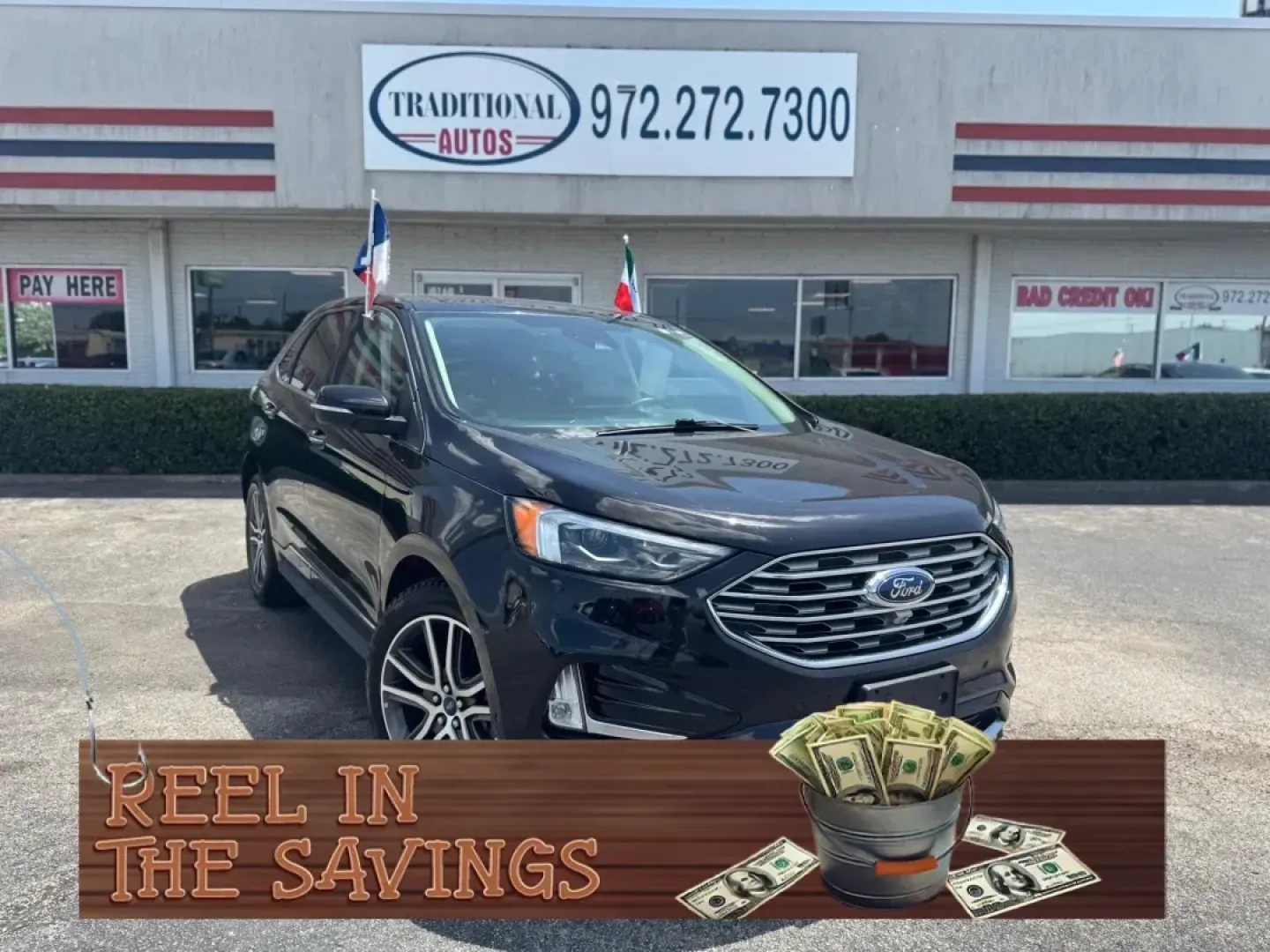 2019 BLACK Ford Edge Titanium (2FMPK3K97KB) with an 2.0L L4 DOHC 16V engine, 6A transmission, located at 10740 Forest Lane, Dallas, TX, 75243, (972) 272-7300, 32.908588, -96.701813 - **Explore the Open Road with the 2019 Ford Edge Titanium SUV - Perfect for Your Next Adventure!**<br /> <br /> Are you ready to embark on your next adventure or simply elevate your daily commute? The 2019 Ford Edge Titanium SUV is your ticket to freedom, combining style, comfort, and performance in - Photo#0