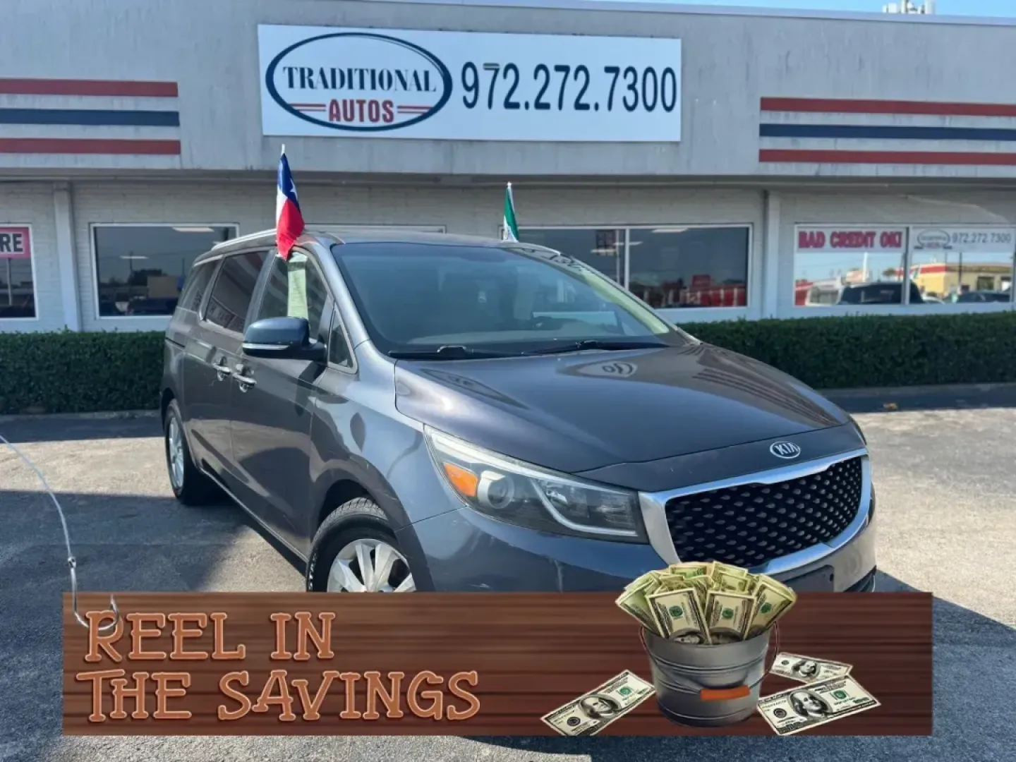2016 GRAY Kia Sedona LX (KNDMB5C15G6) with an 3.3L V6 DOHC 24V engine, 6-Speed Automatic transmission, located at 10740 Forest Lane, Dallas, TX, 75243, (972) 272-7300, 32.908588, -96.701813 - **Experience Family Adventures with This 2016 Kia Sedona LX** <br /> <br /> If your life revolves around family outings, school runs, and weekend adventures, this stunning 2016 Kia Sedona LX is the perfect companion for your journey. With ample space, advanced safety features, and a comfortable rid - Photo#0