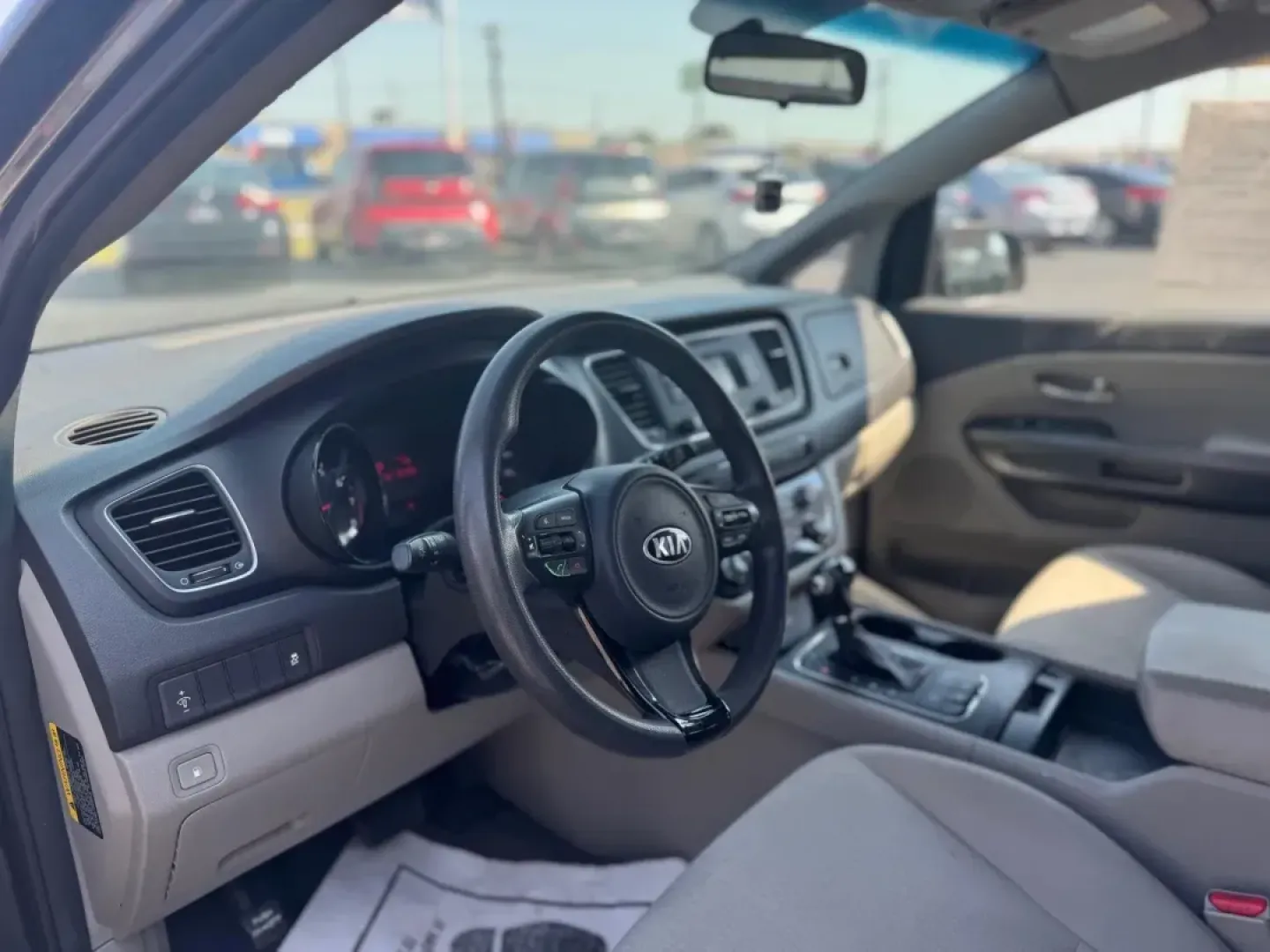 2016 GRAY Kia Sedona LX (KNDMB5C15G6) with an 3.3L V6 DOHC 24V engine, 6-Speed Automatic transmission, located at 10740 Forest Lane, Dallas, TX, 75243, (972) 272-7300, 32.908588, -96.701813 - **Experience Family Adventures with This 2016 Kia Sedona LX** <br /> <br /> If your life revolves around family outings, school runs, and weekend adventures, this stunning 2016 Kia Sedona LX is the perfect companion for your journey. With ample space, advanced safety features, and a comfortable rid - Photo#7