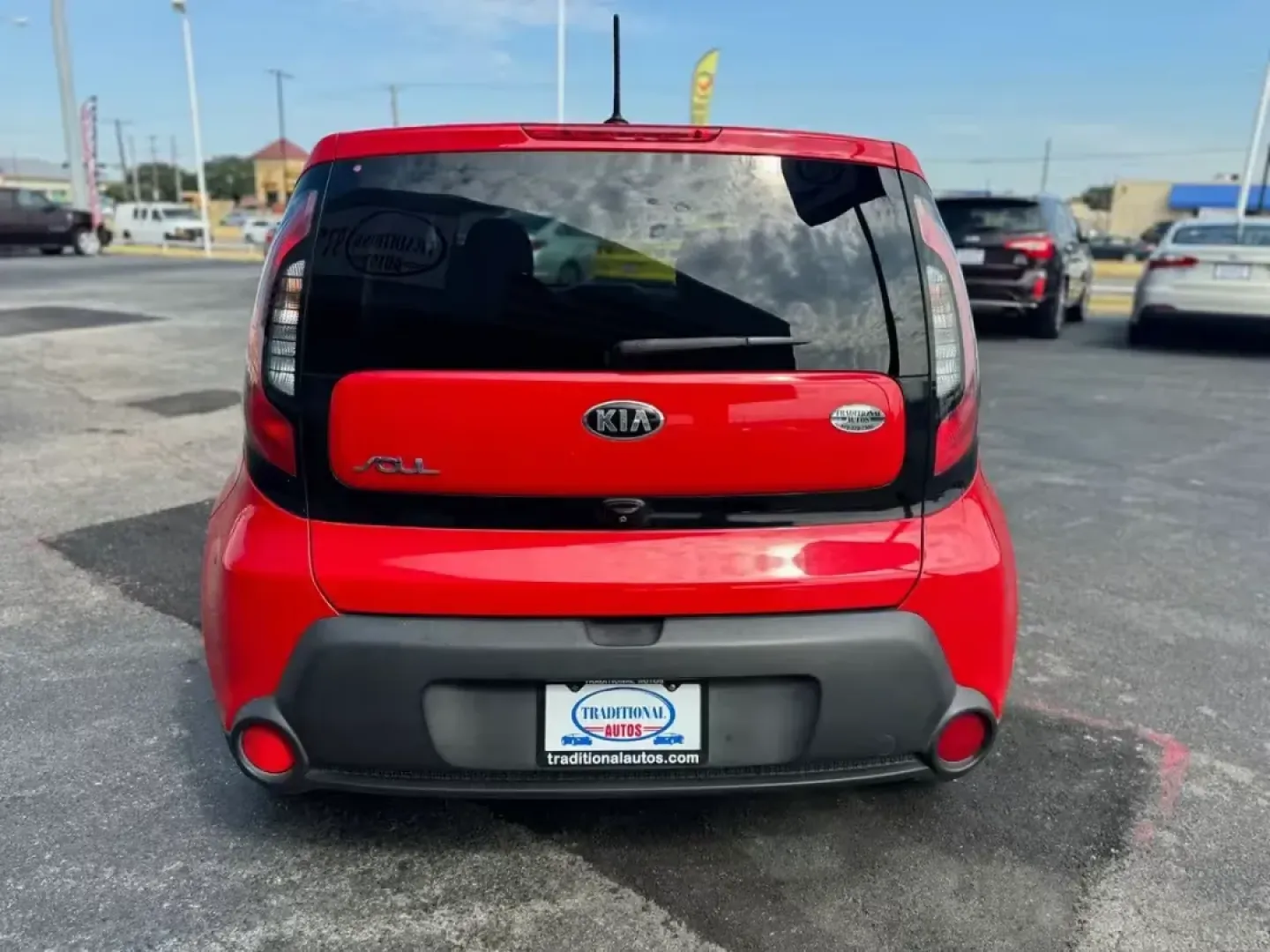 2015 RED Kia Soul + (KNDJP3A57F7) with an 2.0L L4 DOHC 16V engine, 6-Speed Automatic transmission, located at 10740 Forest Lane, Dallas, TX, 75243, (972) 272-7300, 32.908588, -96.701813 - Are you searching for a versatile vehicle that can keep up with your dynamic lifestyle? Look no further than this 2015 Kia Soul, a compact wagon perfect for everything from daily commutes to weekend getaways. With its spacious interior and excellent fuel efficiency, this vehicle truly embodies the s - Photo#6