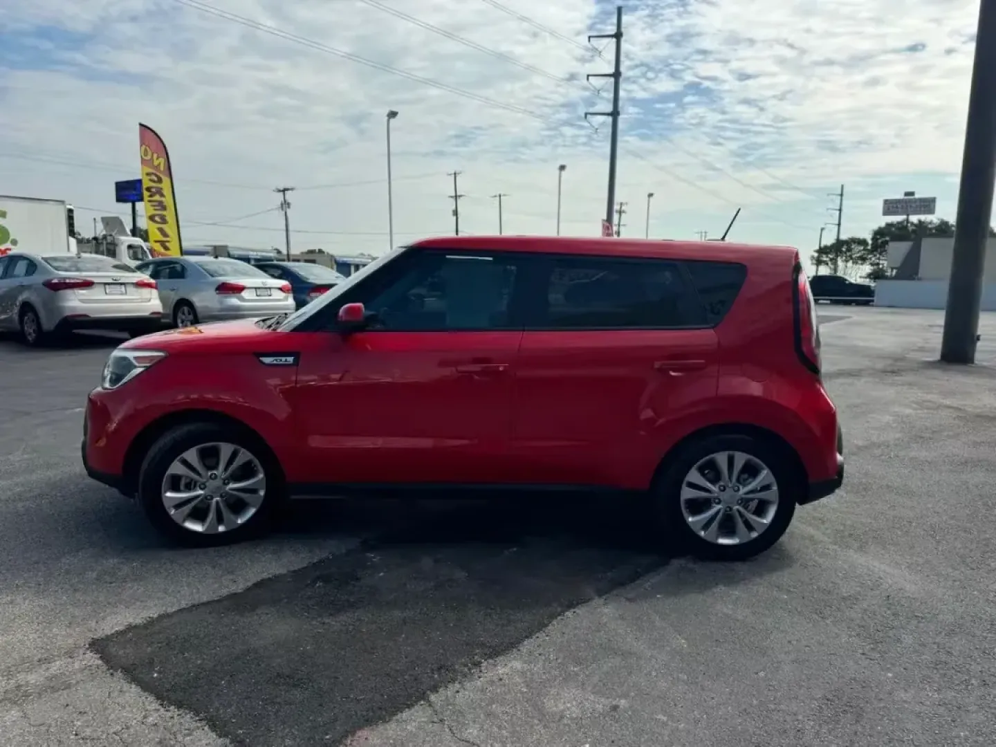 2015 RED Kia Soul + (KNDJP3A57F7) with an 2.0L L4 DOHC 16V engine, 6-Speed Automatic transmission, located at 10740 Forest Lane, Dallas, TX, 75243, (972) 272-7300, 32.908588, -96.701813 - Are you searching for a versatile vehicle that can keep up with your dynamic lifestyle? Look no further than this 2015 Kia Soul, a compact wagon perfect for everything from daily commutes to weekend getaways. With its spacious interior and excellent fuel efficiency, this vehicle truly embodies the s - Photo#8