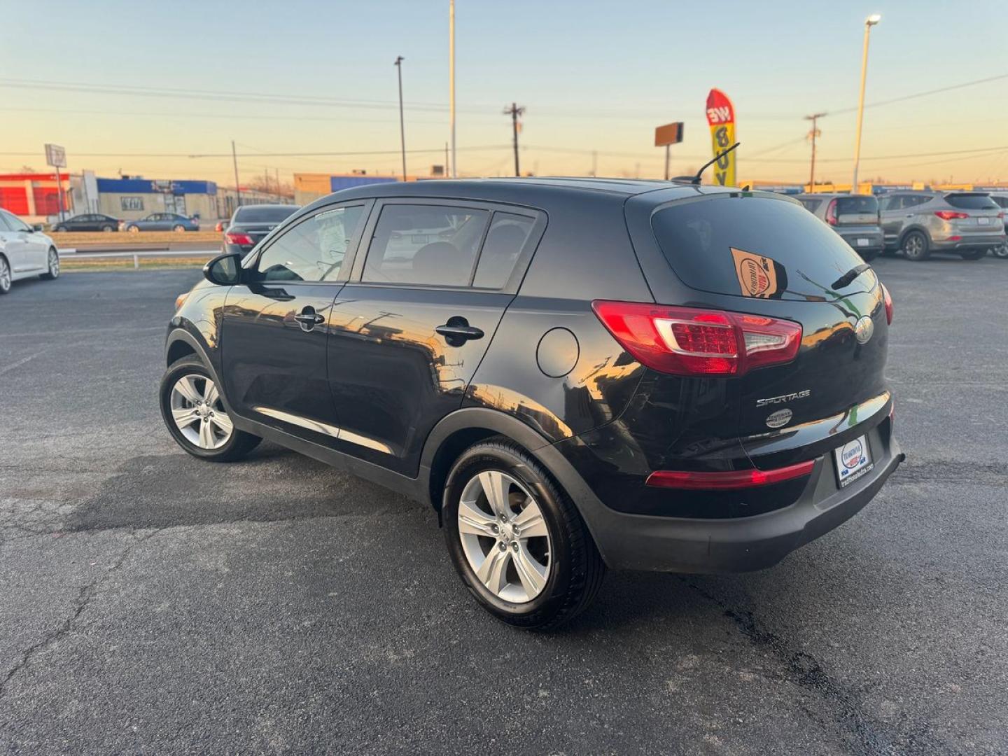 2013 BLACK /Gray KIA SPORTAGE BASE; EX; L LX FWD (KNDPB3A22D7) with an 2.4L V6 DOHC 24V engine, 6-Speed Automatic transmission, located at 10740 Forest Lane, Dallas, TX, 75243, (972) 272-7300, 32.908588, -96.701813 - Photo#3