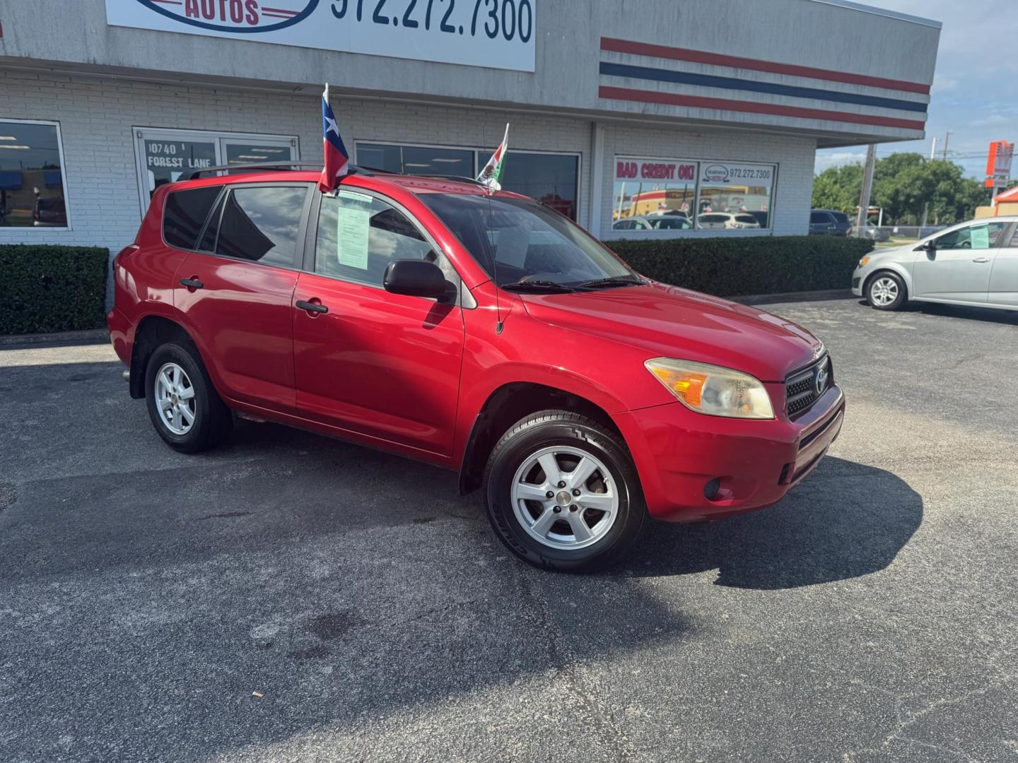 2007 RED TOYOTA RAV4 BASE Base I4 2WD (JTMZD33VX75) with an 2.4L L4 DOHC 16V engine, 4-Speed Automatic transmission, located at 10740 Forest Lane, Dallas, TX, 75243, (972) 272-7300, 32.908588, -96.701813 - Photo#1