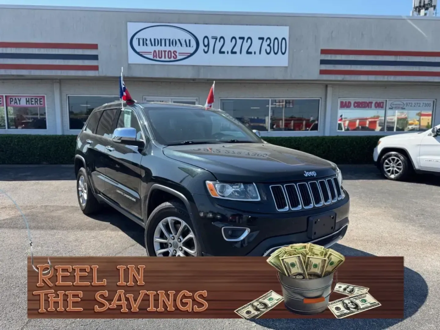 2014 BLACK Jeep Grand Cherokee Limited 2WD (1C4RJEBGXEC) with an 3.6L V6 DOHC 24V engine, 5-Speed Automatic transmission, located at 10740 Forest Lane, Dallas, TX, 75243, (972) 272-7300, 32.908588, -96.701813 - Are you ready to elevate your adventures? This 2014 Jeep Grand Cherokee Limited 2WD is the perfect blend of style and performance, making it an ideal companion for weekend getaways or daily commutes. Whether you're headed to the vibrant streets of Dallas or exploring nearby attractions like White Ro - Photo#0