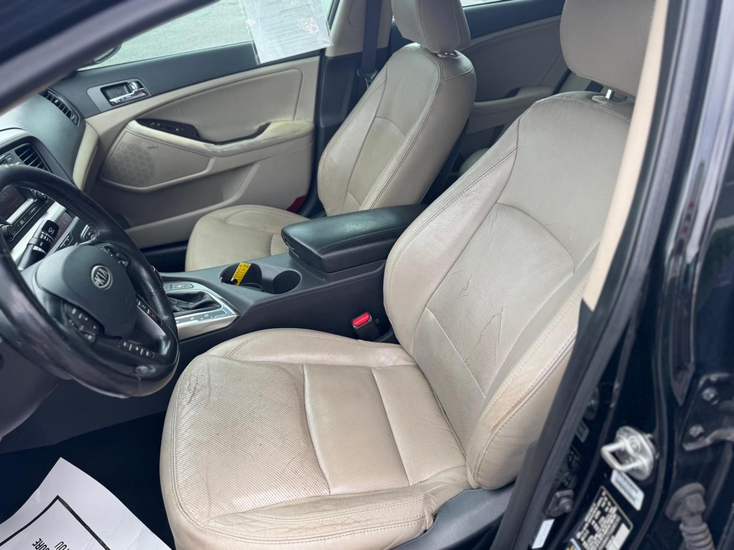 2012 BLACK KIA OPTIMA EX; LX EX (5XXGN4A77CG) with an 2.4L L4 DOHC 16V engine, 6-Speed Automatic transmission, located at 10740 Forest Lane, Dallas, TX, 75243, (972) 272-7300, 32.908588, -96.701813 - Photo#5