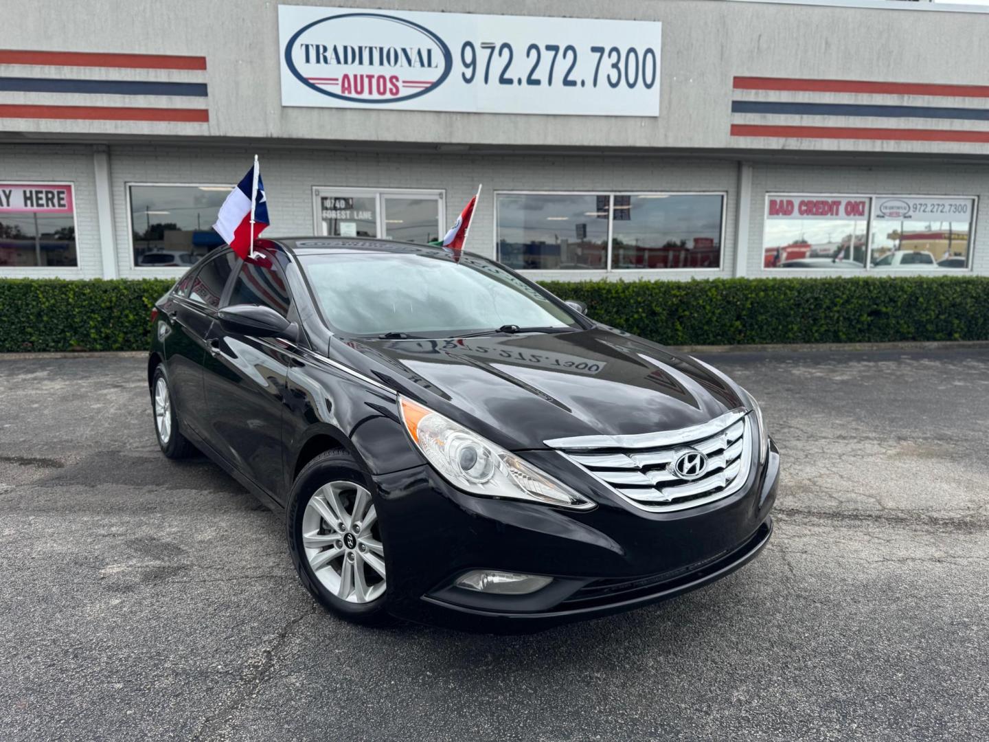 2013 BLACK HYUNDAI SONATA GLS GLS (5NPEB4AC4DH) with an 2.4L L4 DOHC 16V engine, 6-Speed Automatic transmission, located at 10740 Forest Lane, Dallas, TX, 75243, (972) 272-7300, 32.908588, -96.701813 - Photo#1