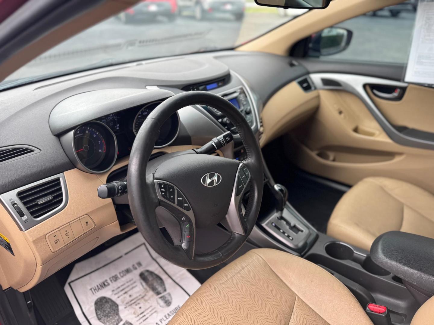 2013 RED HYUNDAI ELANTRA GLS; LIMITED GLS A/T (KMHDH4AE6DU) with an 1.8L L4 DOHC 16V engine, 6-Speed Automatic transmission, located at 10740 Forest Lane, Dallas, TX, 75243, (972) 272-7300, 32.908588, -96.701813 - Photo#6
