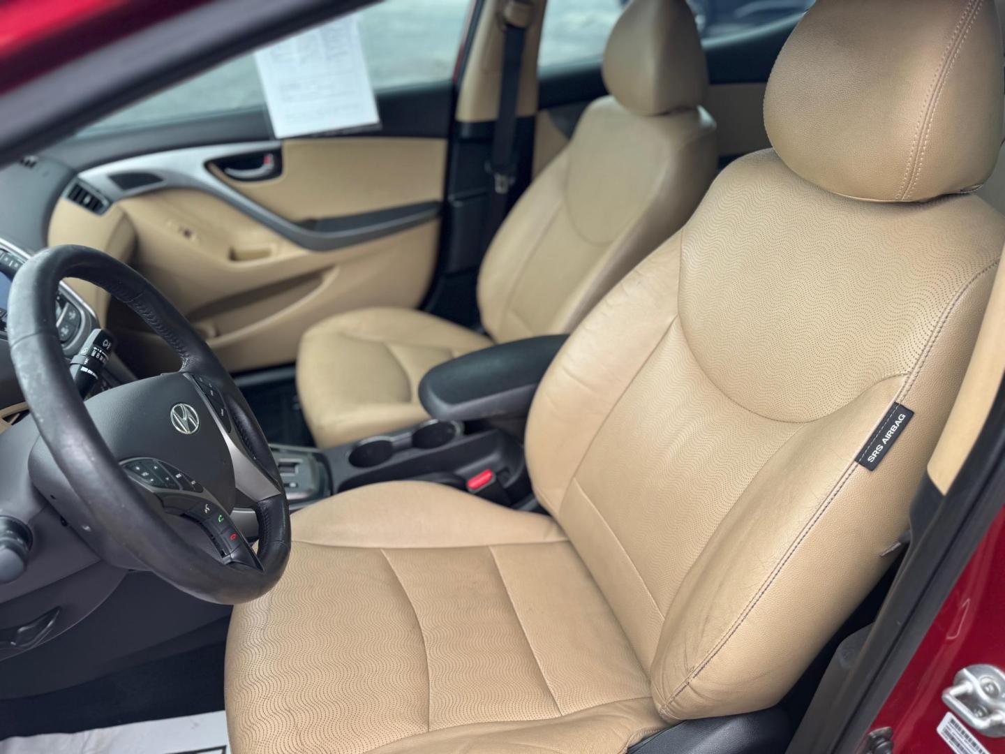 2013 RED HYUNDAI ELANTRA GLS; LIMITED GLS A/T (KMHDH4AE6DU) with an 1.8L L4 DOHC 16V engine, 6-Speed Automatic transmission, located at 10740 Forest Lane, Dallas, TX, 75243, (972) 272-7300, 32.908588, -96.701813 - Photo#5