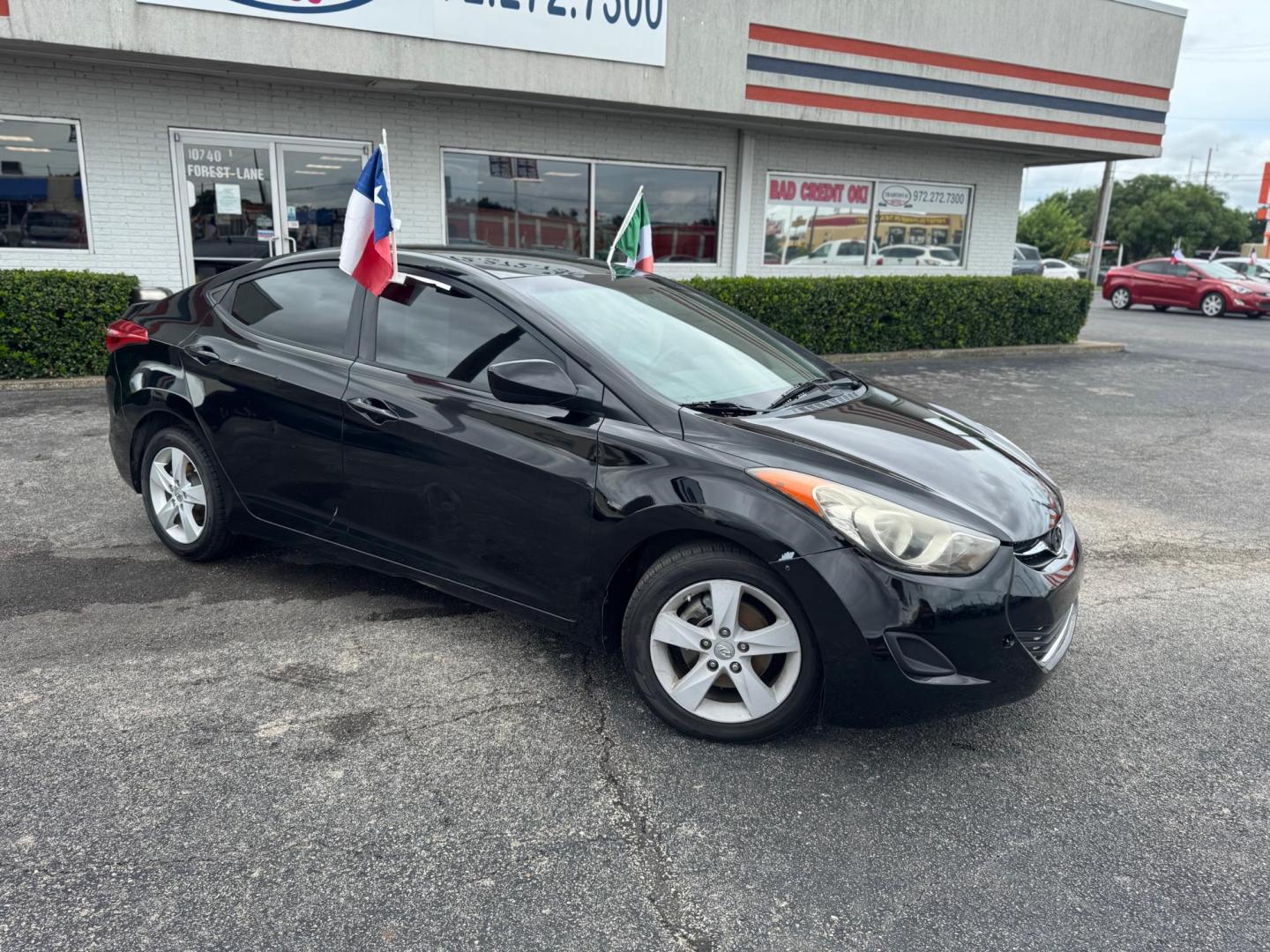 2011 BLACK HYUNDAI ELANTRA GLS; LIMITED GLS A/T (KMHDH4AE7BU) with an 1.8L L4 DOHC 16V engine, 6-Speed Automatic transmission, located at 10740 Forest Lane, Dallas, TX, 75243, (972) 272-7300, 32.908588, -96.701813 - Photo#1