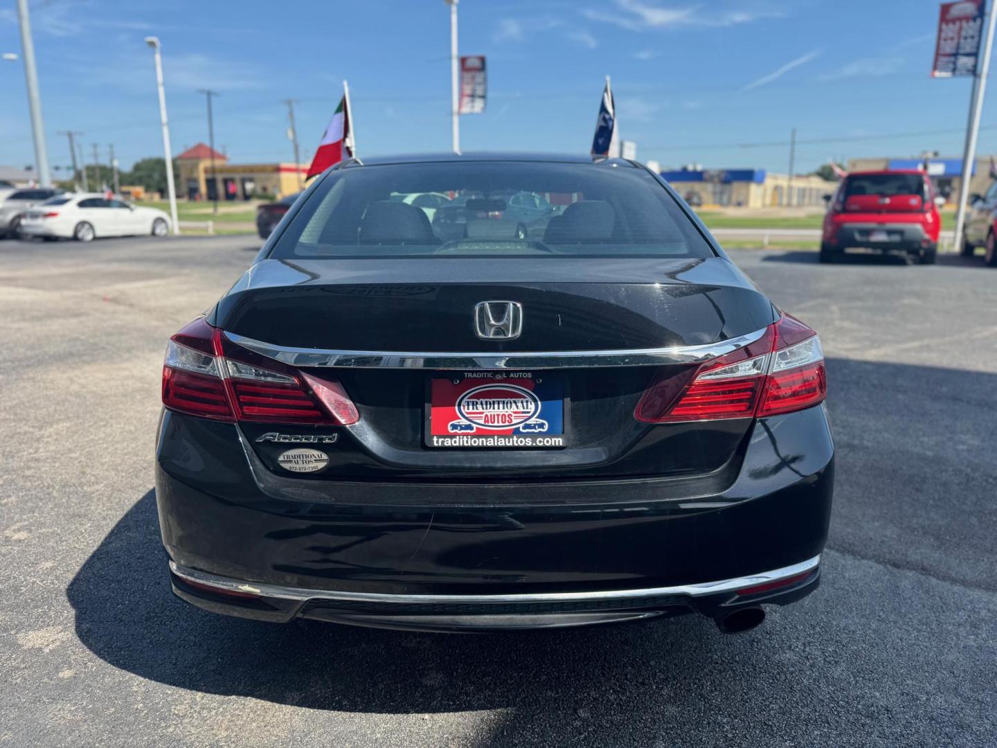 2016 BLACK HONDA ACCORD LX LX Sedan CVT (1HGCR2F39GA) with an 2.4L L4 DOHC 16V engine, CVT transmission, located at 10740 Forest Lane, Dallas, TX, 75243, (972) 272-7300, 32.908588, -96.701813 - Photo#2