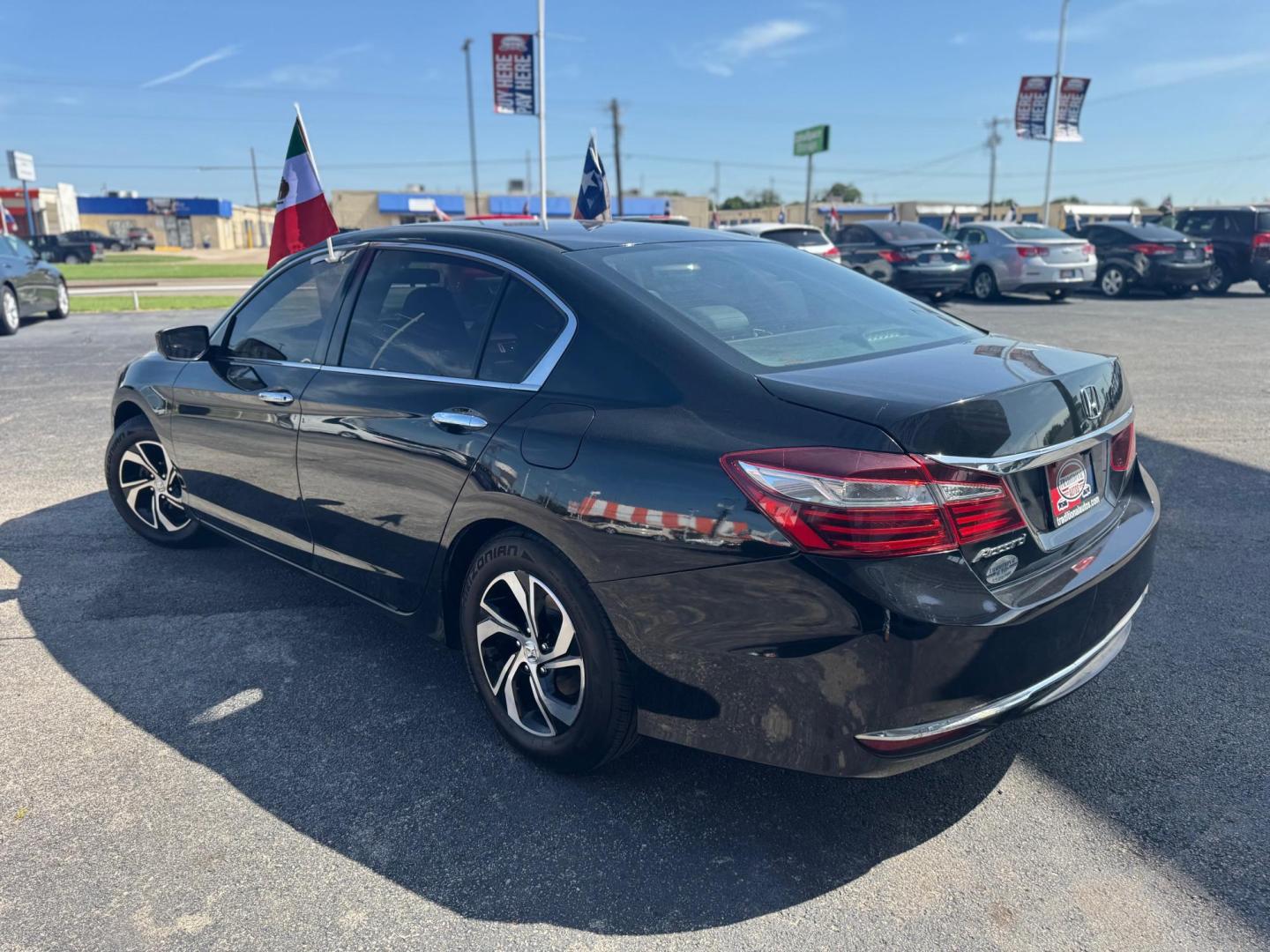 2016 BLACK HONDA ACCORD LX LX Sedan CVT (1HGCR2F39GA) with an 2.4L L4 DOHC 16V engine, CVT transmission, located at 10740 Forest Lane, Dallas, TX, 75243, (972) 272-7300, 32.908588, -96.701813 - Photo#3