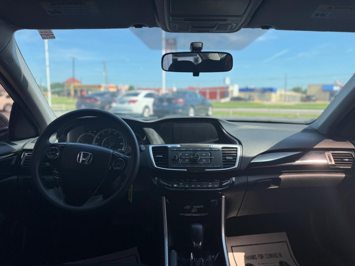2016 BLACK HONDA ACCORD LX LX Sedan CVT (1HGCR2F39GA) with an 2.4L L4 DOHC 16V engine, CVT transmission, located at 10740 Forest Lane, Dallas, TX, 75243, (972) 272-7300, 32.908588, -96.701813 - Photo#6