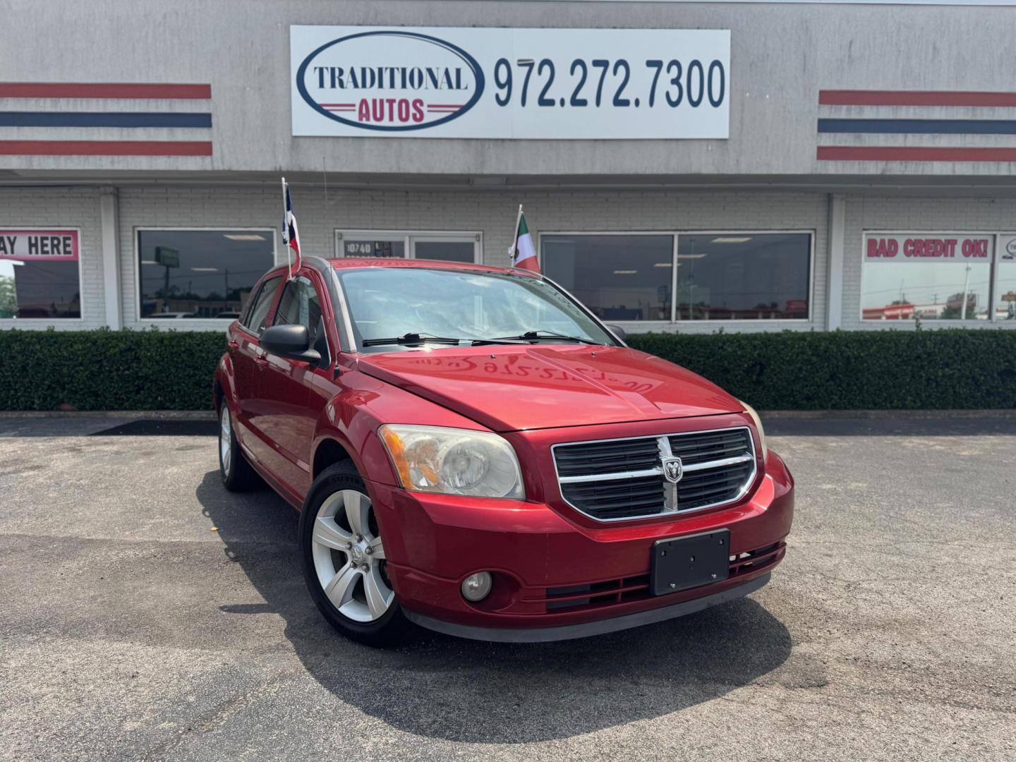 2010 ORANGE DODGE CALIBER UPTOWN Uptown (1B3CB9HB9AD) with an 2.4L L4 DOHC 16V engine, Continuously Variable Transmisson transmission, located at 10740 Forest Lane, Dallas, TX, 75243, (972) 272-7300, 32.908588, -96.701813 - Photo#0