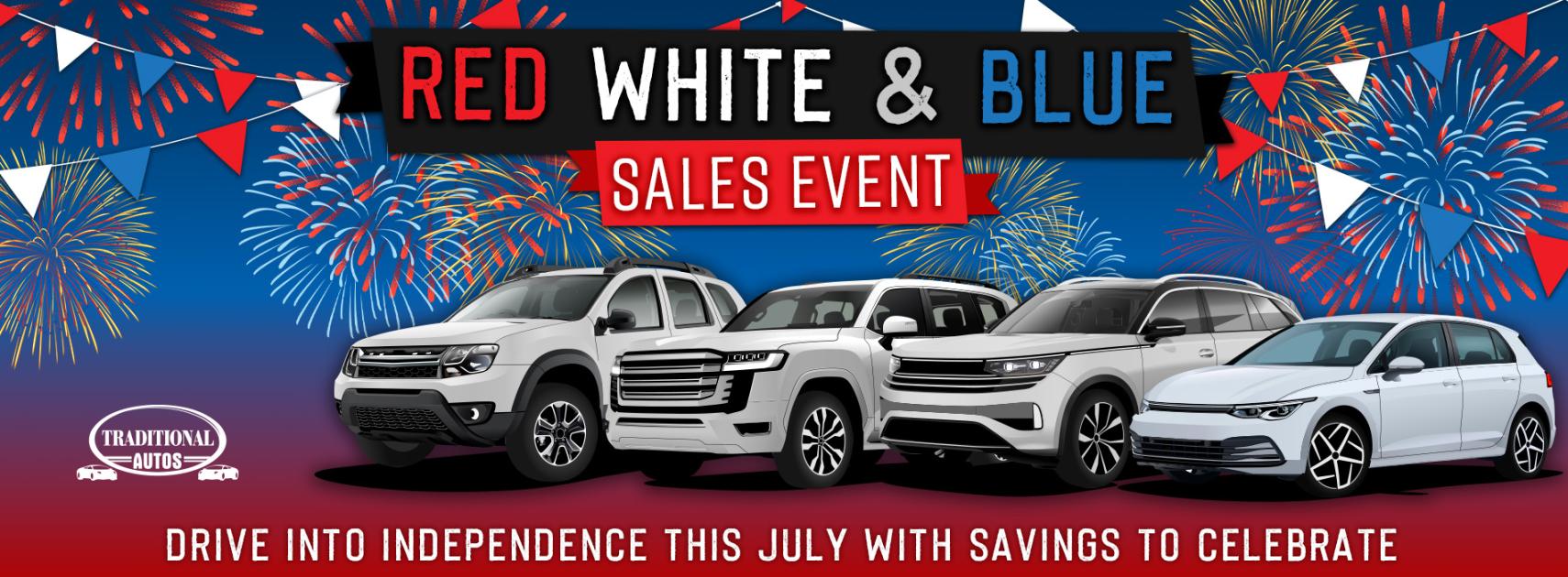 Traditional Autos - Red White & Blue Sales Event